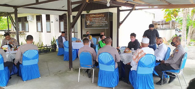 Jalin Komunikasi, Kapolres Seram Bagian Barat Gelar Coffee Morning