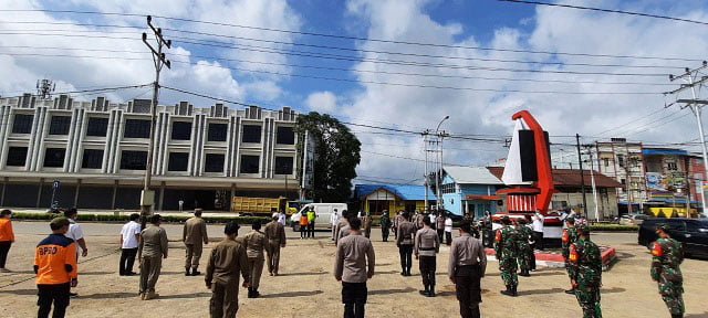 Kabupaten Melawi Apel Gelar Tim Unit Kerja Terpadu Penerapan Protokol Kesehatan