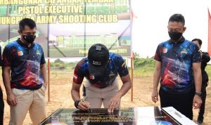 Pangdam XII/TPR Letakkan Batu Pertama Pembangunan Lapangan Tembak TASC