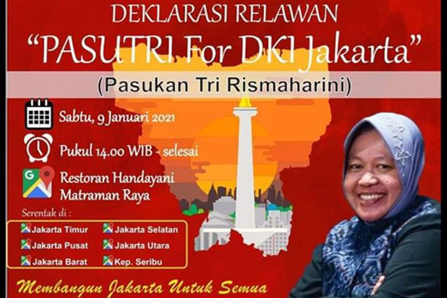 Pasukan Tri Rismaharini Akan Deklarasikan PASUTRI For DKI Jakarta