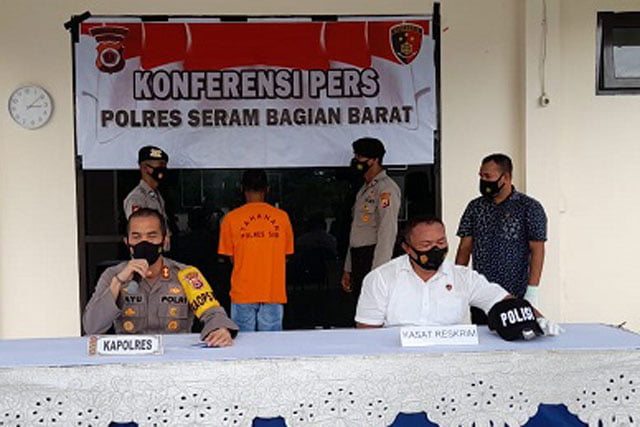 Polres Seram Bagian Barat Gelar Konferensi Pers Pembunuhan Agusman