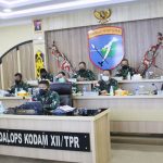 Pangdam XII Tanjungpura Ikuti Rakor Pelaksanaan Vaksinasi