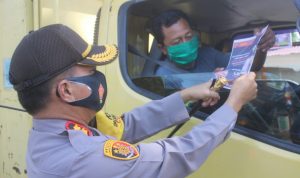 Pastikan May Day Kondusif, Polres Sergai Sekat Kendaraan Bermotor di Wilayah Perbatasan
