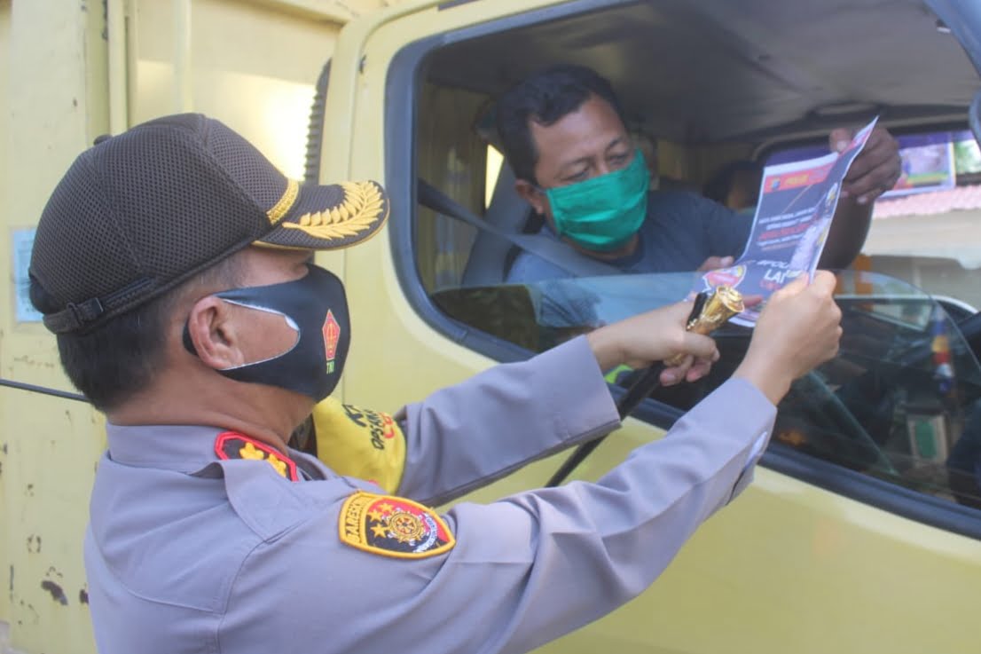 Pastikan May Day Kondusif, Polres Sergai Sekat Kendaraan Bermotor di Wilayah Perbatasan