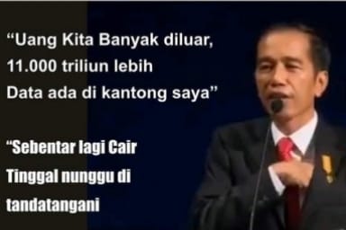 Terseret Prank 2 Triliun, Berita Jokowi Kantongi Rp 11 Ribu Triliun Menghilang