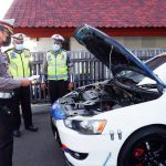 Ops Lilin Semeru 2021 Kasatlantas Polresta Banyuwangi Cek Kesiapan Kendaraan