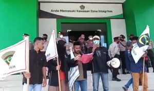 GPI Maluku Unjuk Rasa, Menuntut Presiden Copot Yaqut Dari Jabatan Menteri Agama